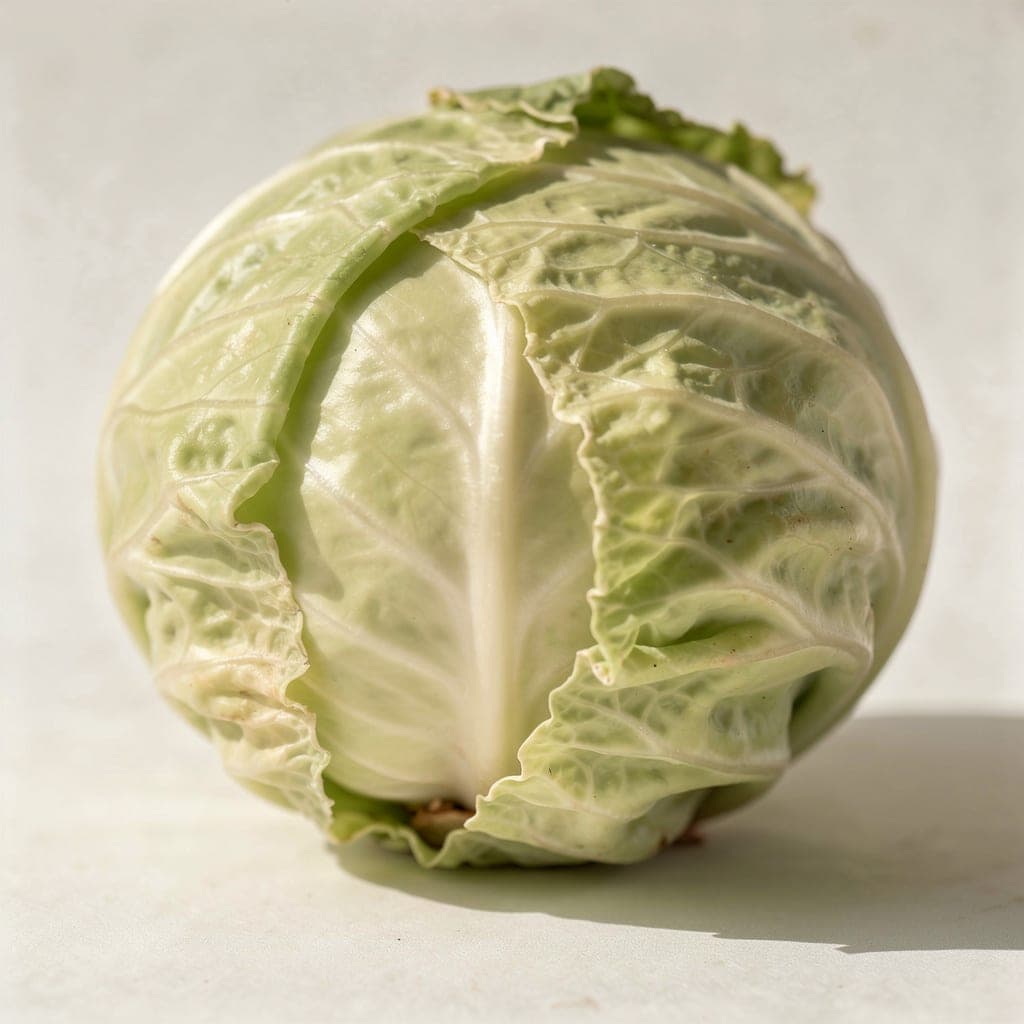 Early Jersey Wakefield Cabbage — head macro
