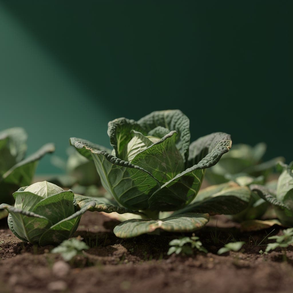 Early Jersey Wakefield Cabbage — in the bed