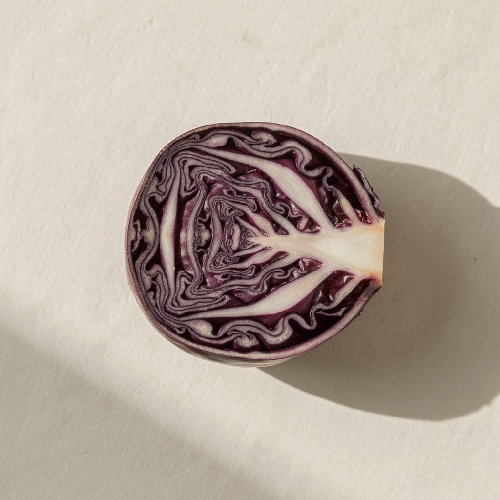 Red Acre Cabbage — head macro