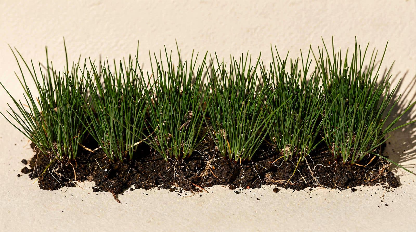 Chive plants in a home garden bed