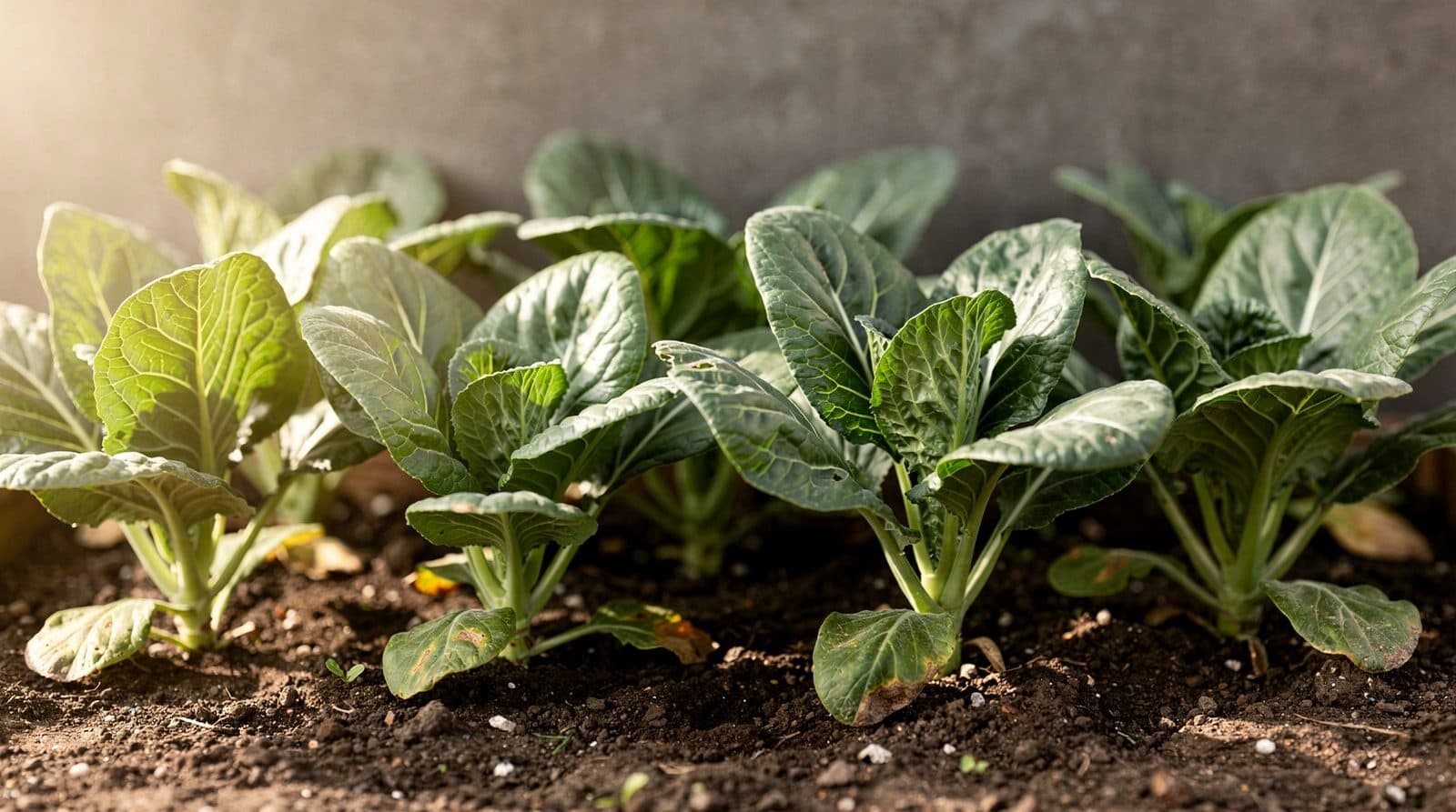 Collards in a home garden bed