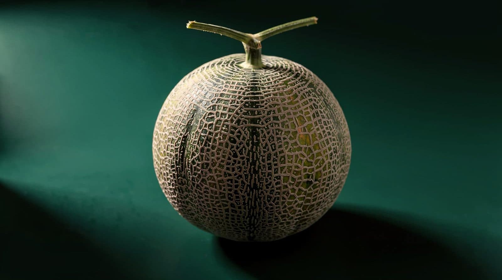 Cantaloupe fruit in even light