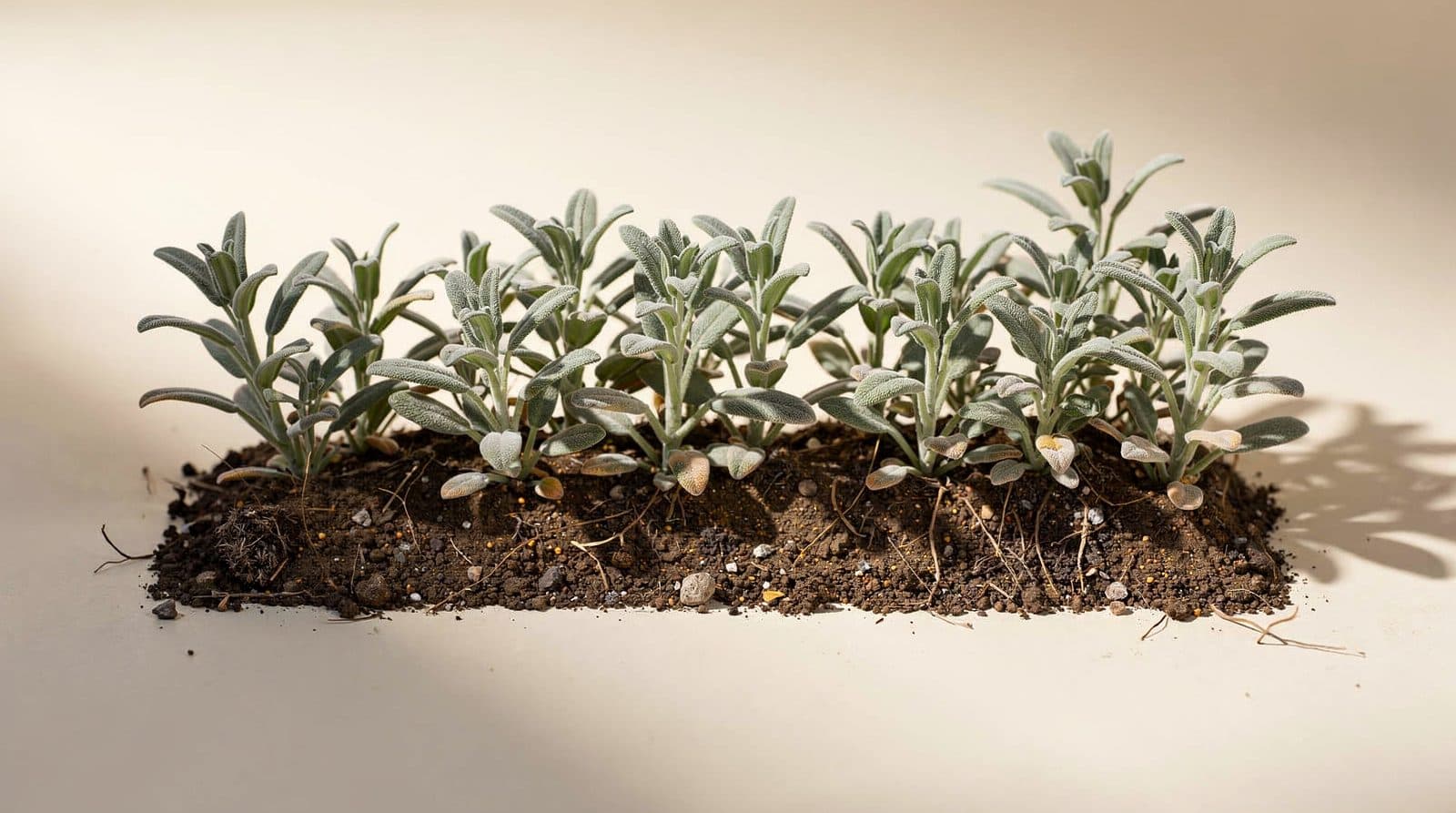 Sage plants in a home garden bed