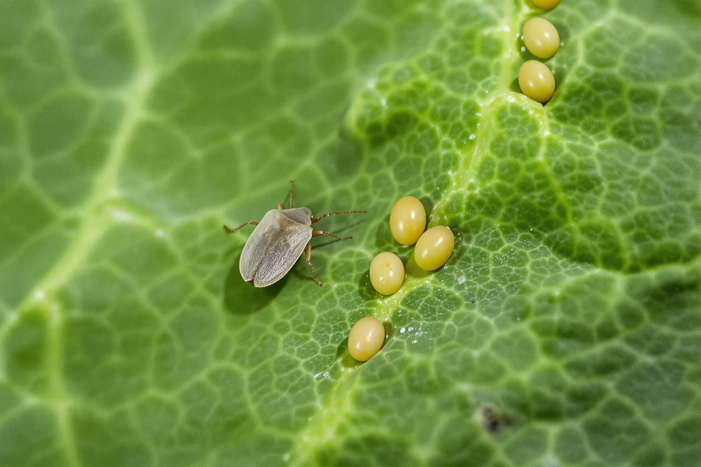 Squash foliage in even light