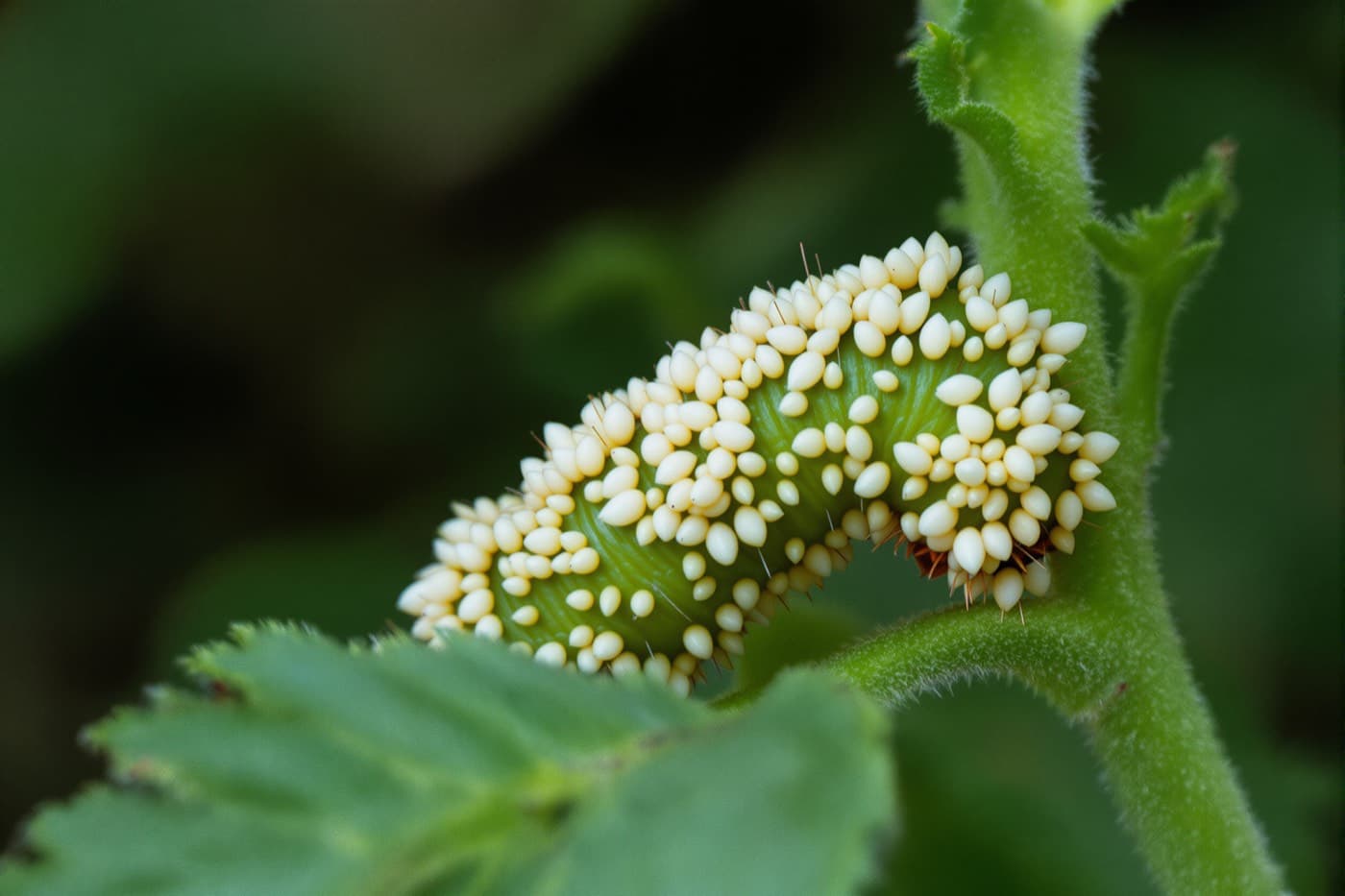 Tomato foliage in even light